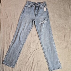 NWT Womens PacSun Dad Jean Size 25 Light Blue